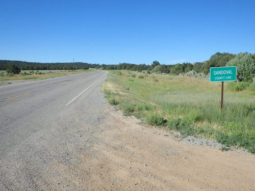 GDMBR: Heading due south on NM-112.